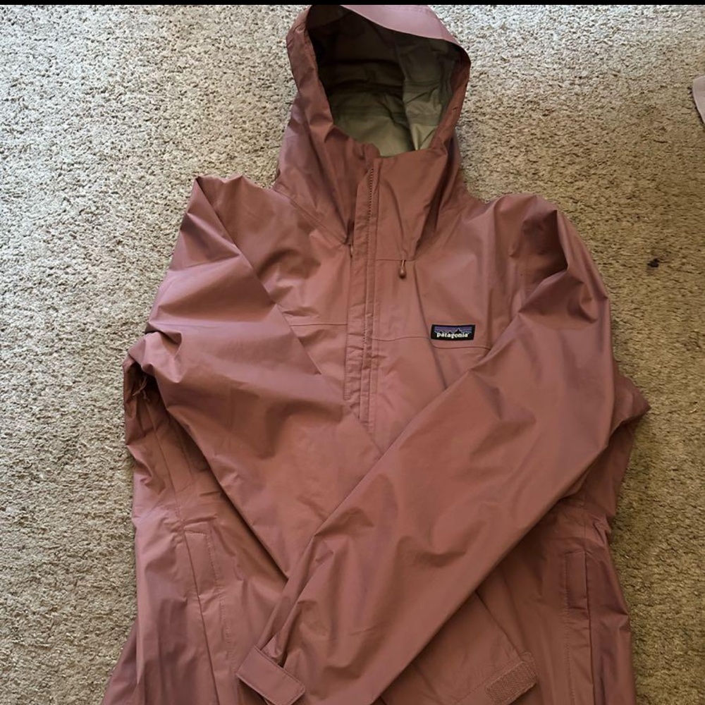 Pink rain shell